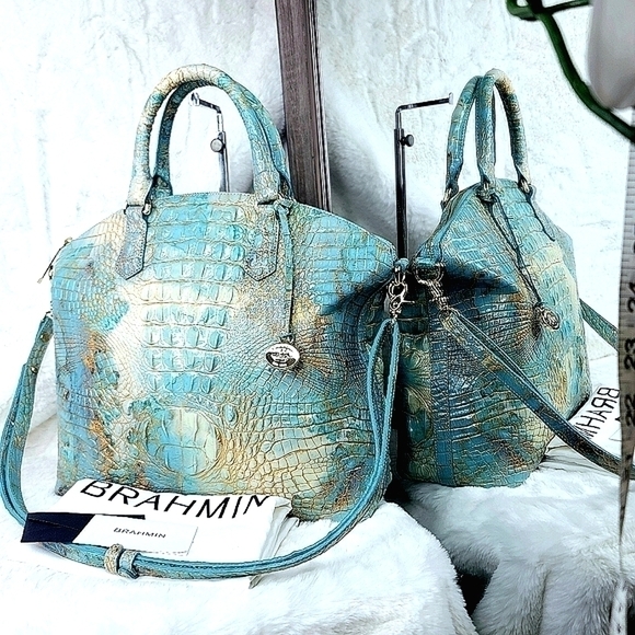 Brahmin Rare Melbourne Duxbury Satchel Purse Shoulder Bag NEW - Picture 5 of 8